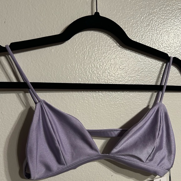 Lilac purple jade swim triangle bikini size L - Picture 3 of 5